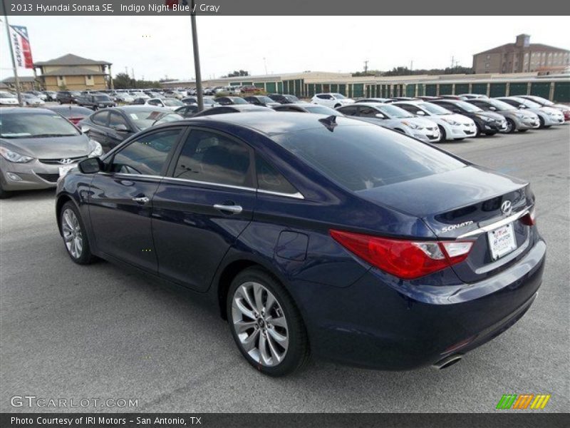 Indigo Night Blue / Gray 2013 Hyundai Sonata SE