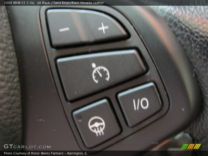 Jet Black / Sand Beige/Black Nevada Leather 2008 BMW X3 3.0si