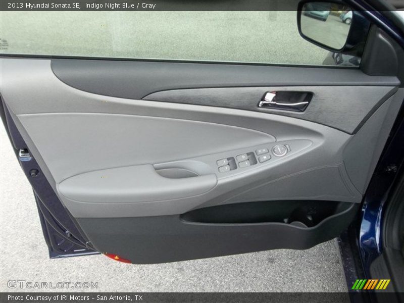 Indigo Night Blue / Gray 2013 Hyundai Sonata SE