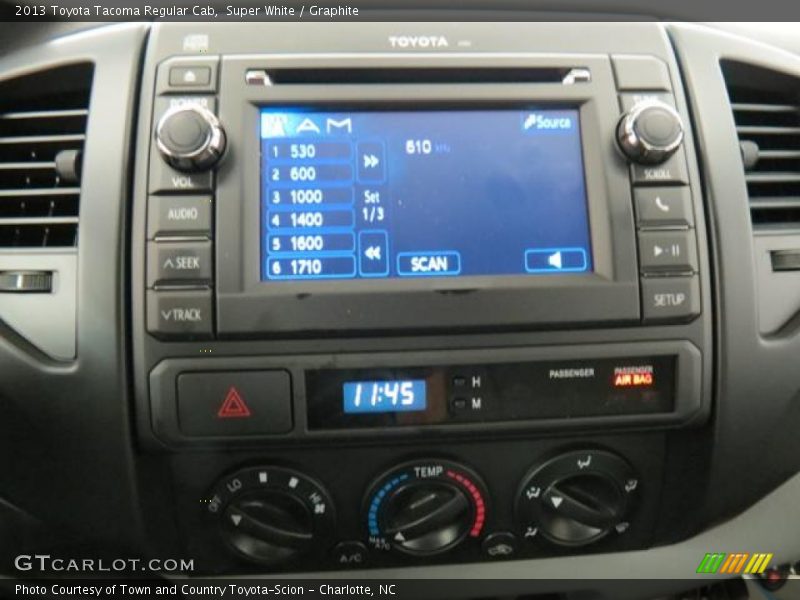 Super White / Graphite 2013 Toyota Tacoma Regular Cab