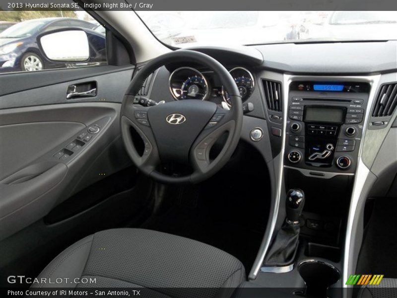 Indigo Night Blue / Gray 2013 Hyundai Sonata SE