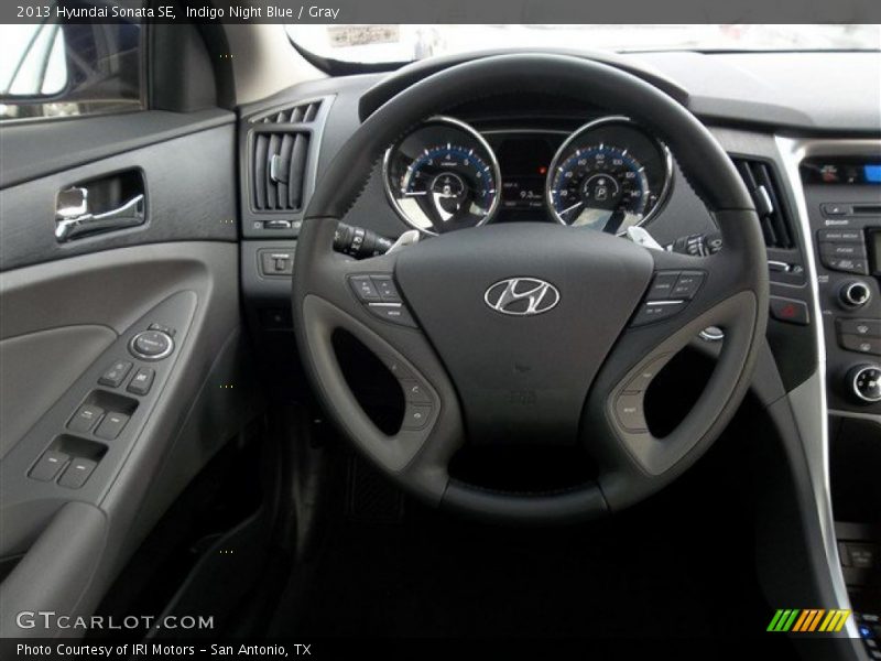 Indigo Night Blue / Gray 2013 Hyundai Sonata SE