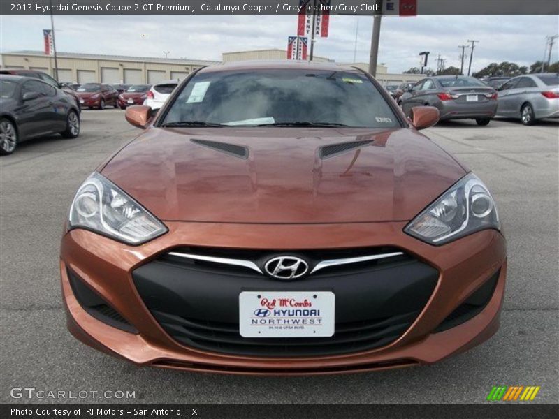 Catalunya Copper / Gray Leather/Gray Cloth 2013 Hyundai Genesis Coupe 2.0T Premium