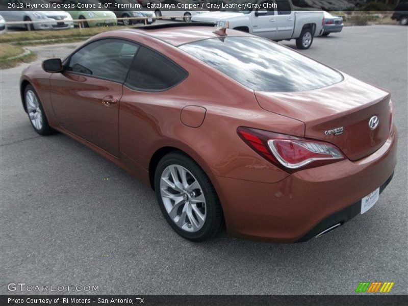 Catalunya Copper / Gray Leather/Gray Cloth 2013 Hyundai Genesis Coupe 2.0T Premium