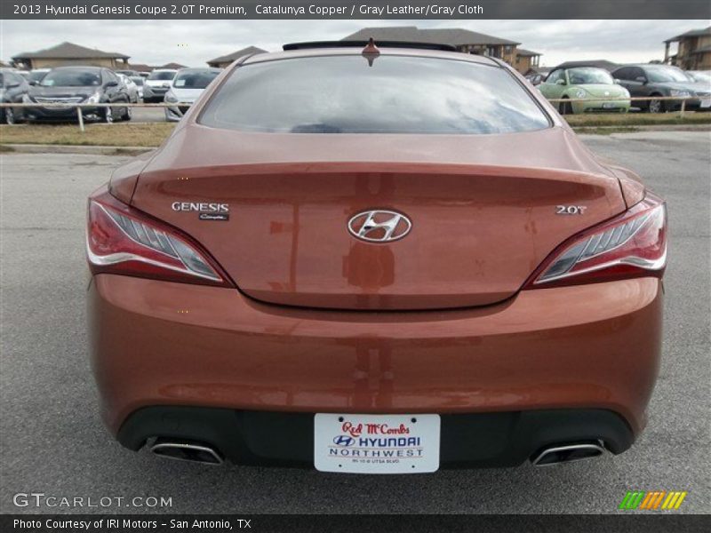 Catalunya Copper / Gray Leather/Gray Cloth 2013 Hyundai Genesis Coupe 2.0T Premium