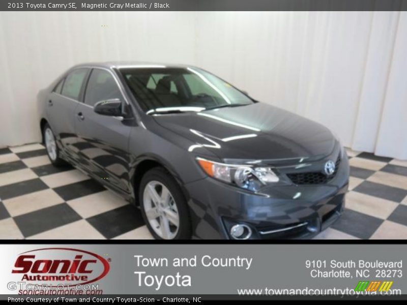 Magnetic Gray Metallic / Black 2013 Toyota Camry SE