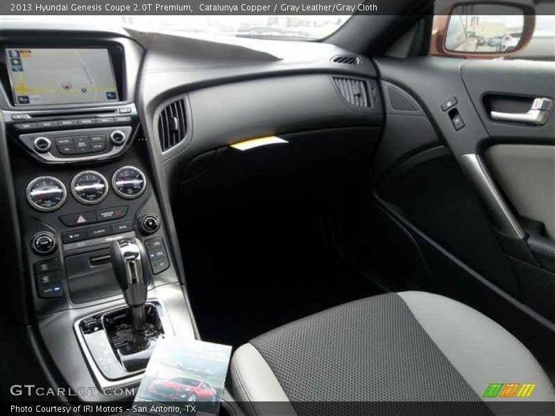 Catalunya Copper / Gray Leather/Gray Cloth 2013 Hyundai Genesis Coupe 2.0T Premium