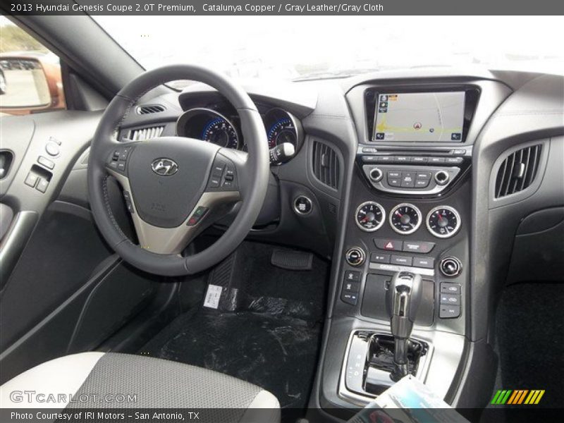 Catalunya Copper / Gray Leather/Gray Cloth 2013 Hyundai Genesis Coupe 2.0T Premium