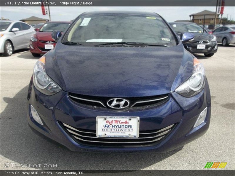 Indigo Night / Beige 2013 Hyundai Elantra Limited