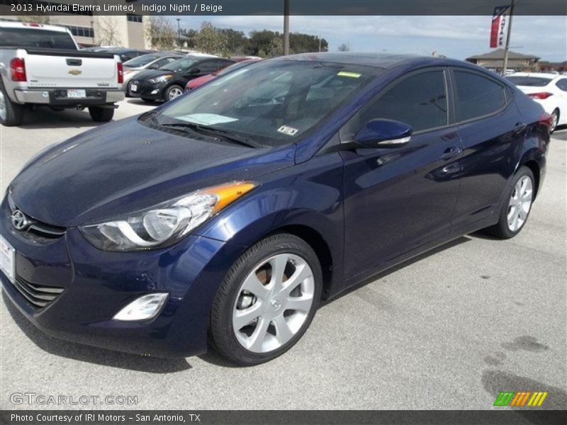 Indigo Night / Beige 2013 Hyundai Elantra Limited