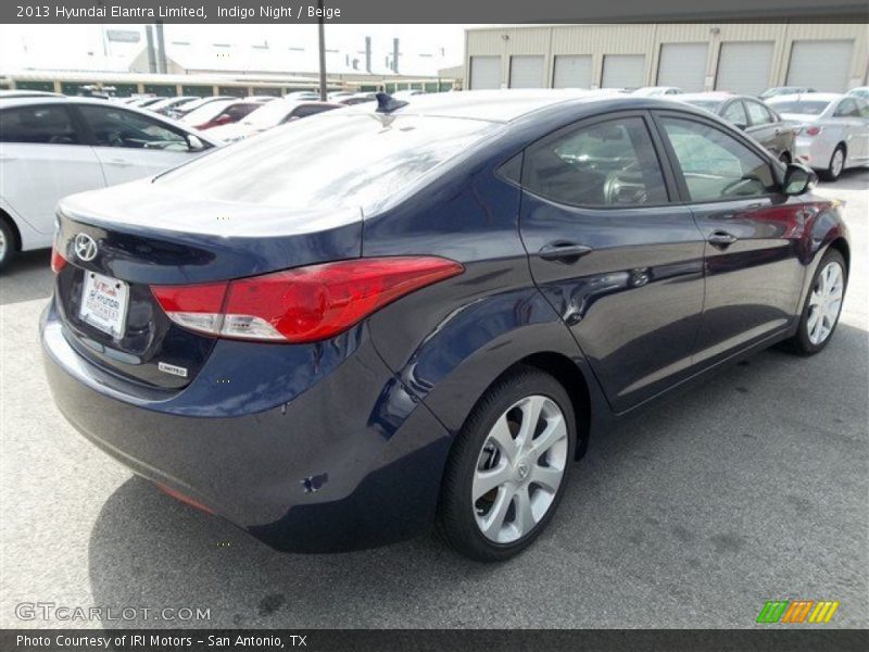 Indigo Night / Beige 2013 Hyundai Elantra Limited