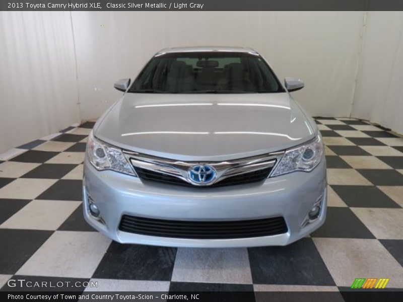 Classic Silver Metallic / Light Gray 2013 Toyota Camry Hybrid XLE