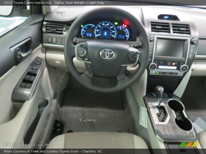 Classic Silver Metallic / Light Gray 2013 Toyota Camry Hybrid XLE