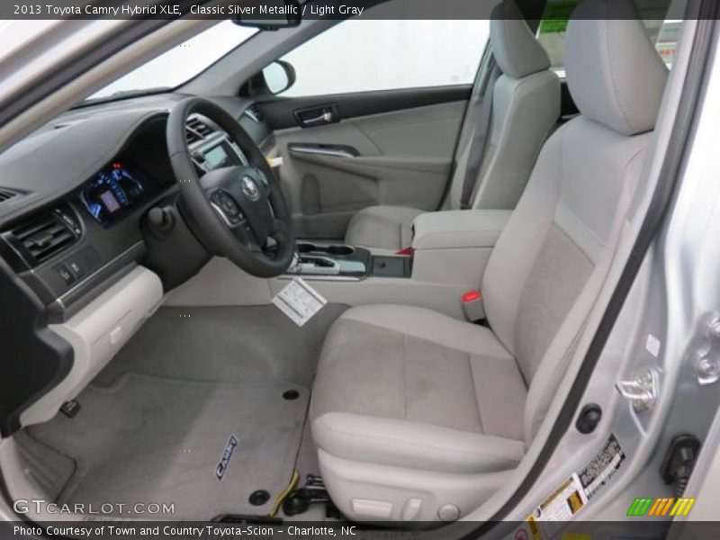 Classic Silver Metallic / Light Gray 2013 Toyota Camry Hybrid XLE
