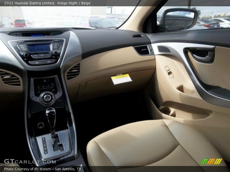 Indigo Night / Beige 2013 Hyundai Elantra Limited