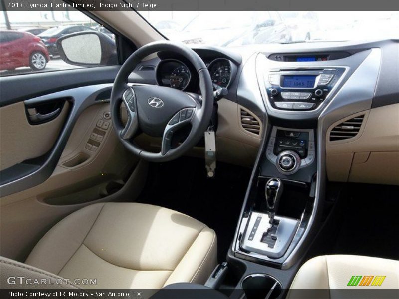 Indigo Night / Beige 2013 Hyundai Elantra Limited