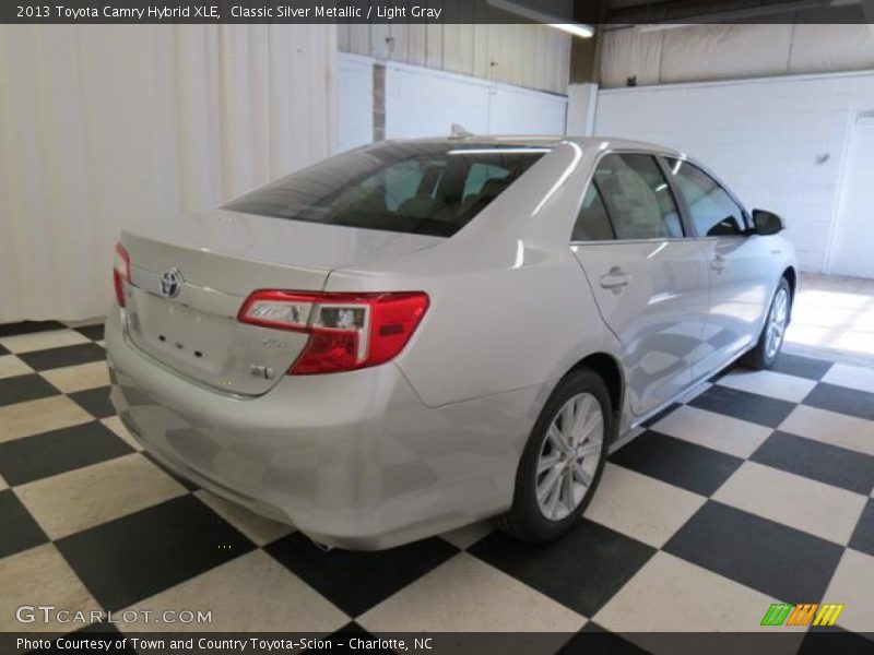 Classic Silver Metallic / Light Gray 2013 Toyota Camry Hybrid XLE