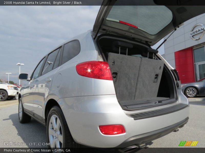 Bright Silver / Black 2008 Hyundai Santa Fe Limited