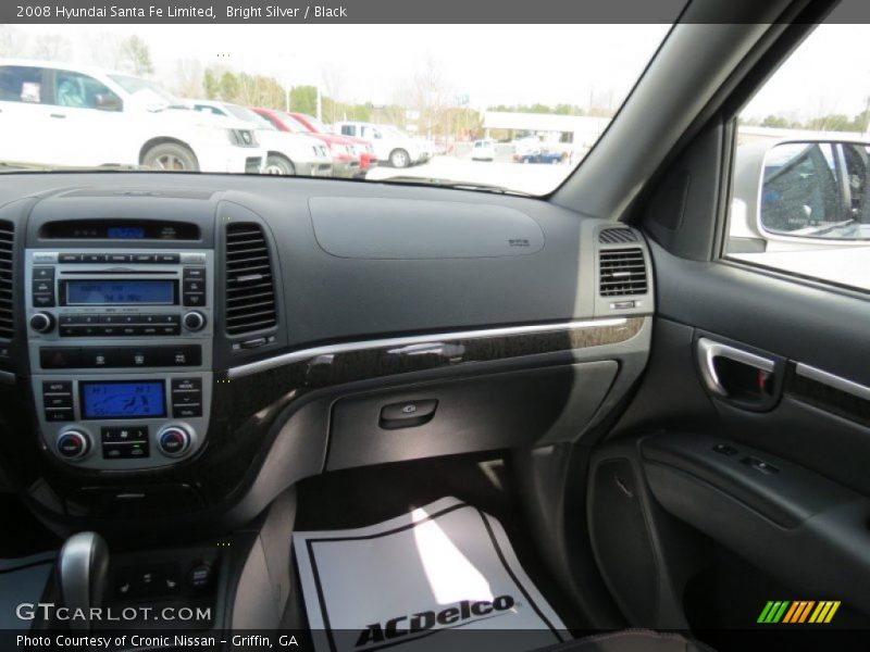 Bright Silver / Black 2008 Hyundai Santa Fe Limited