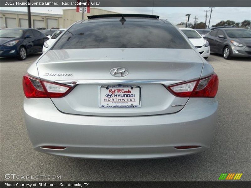 Radiant Silver / Gray 2013 Hyundai Sonata Limited
