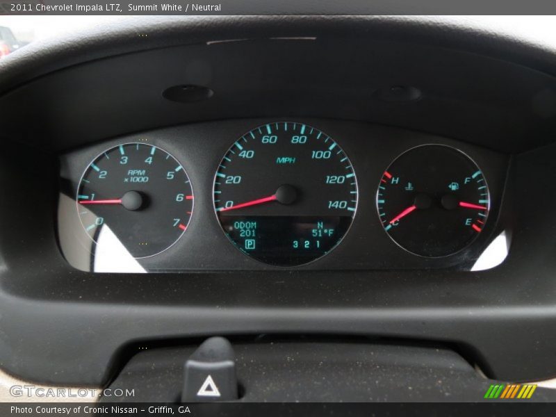  2011 Impala LTZ LTZ Gauges