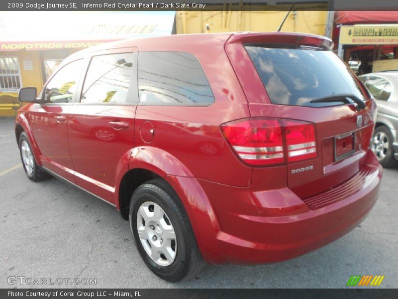 Inferno Red Crystal Pearl / Dark Slate Gray 2009 Dodge Journey SE