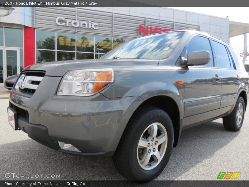 Nimbus Gray Metallic / Gray 2007 Honda Pilot EX