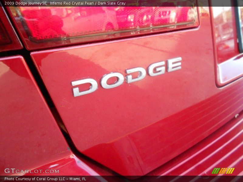 Inferno Red Crystal Pearl / Dark Slate Gray 2009 Dodge Journey SE