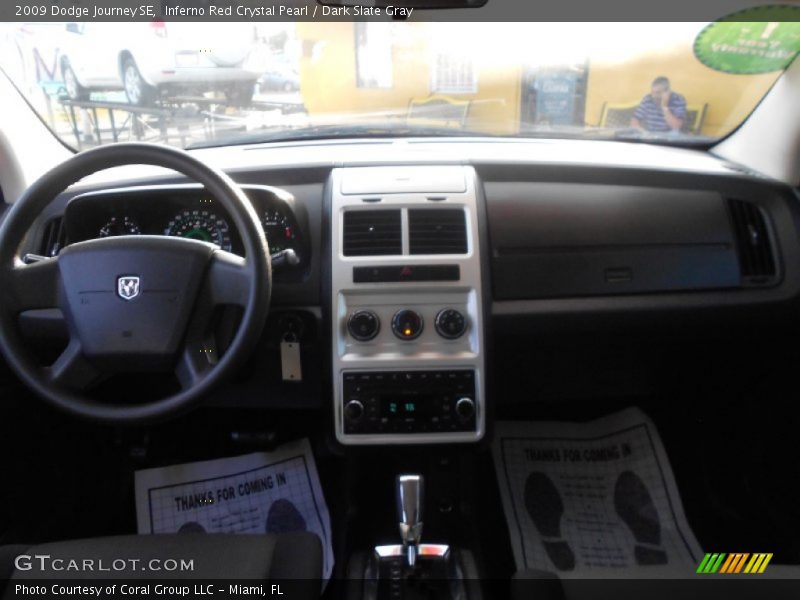 Inferno Red Crystal Pearl / Dark Slate Gray 2009 Dodge Journey SE