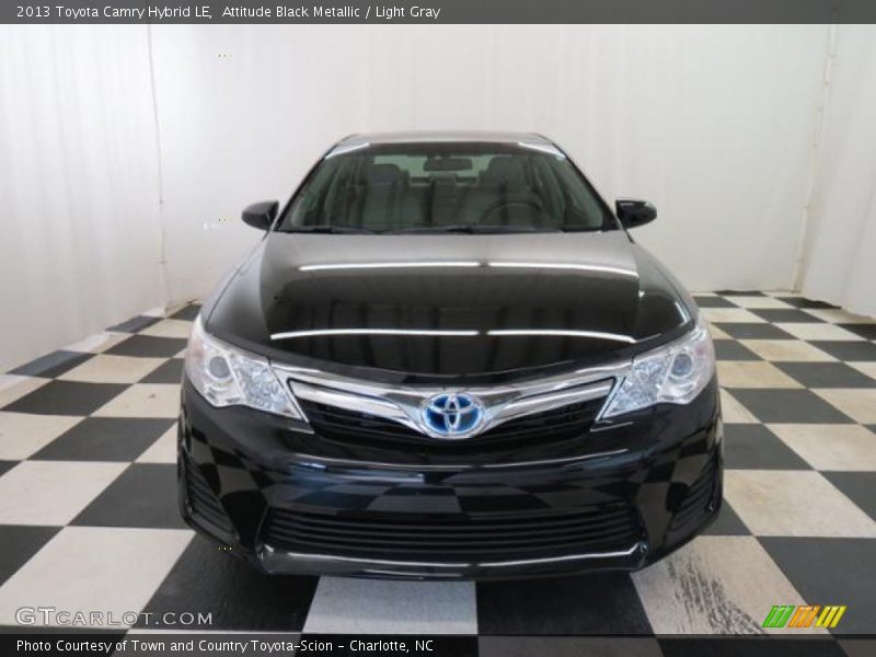 Attitude Black Metallic / Light Gray 2013 Toyota Camry Hybrid LE