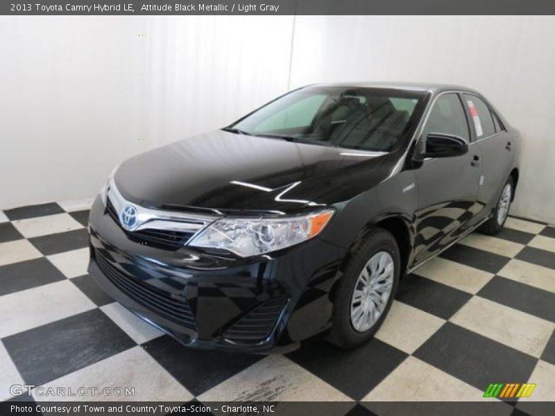 Attitude Black Metallic / Light Gray 2013 Toyota Camry Hybrid LE