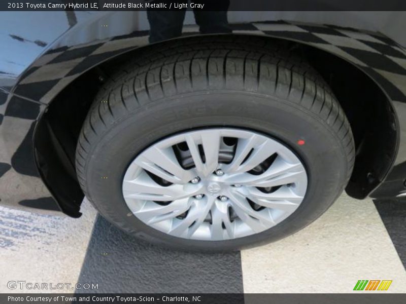 Attitude Black Metallic / Light Gray 2013 Toyota Camry Hybrid LE