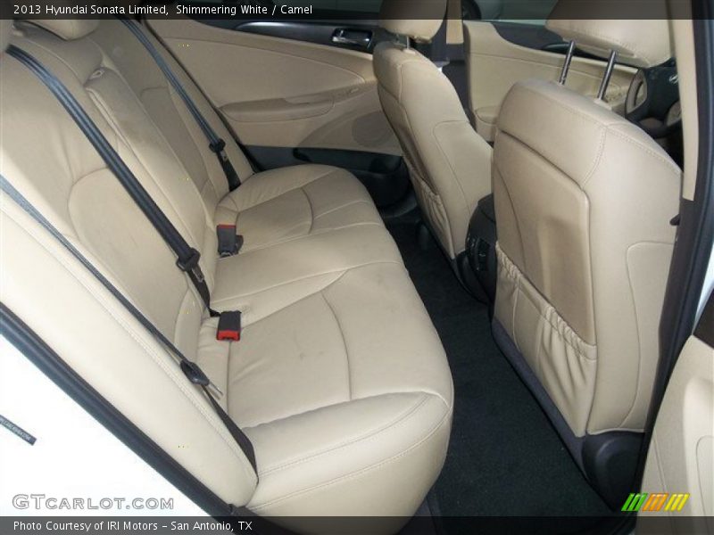 Shimmering White / Camel 2013 Hyundai Sonata Limited