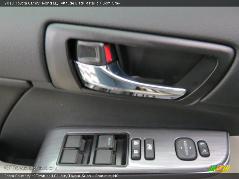 Attitude Black Metallic / Light Gray 2013 Toyota Camry Hybrid LE