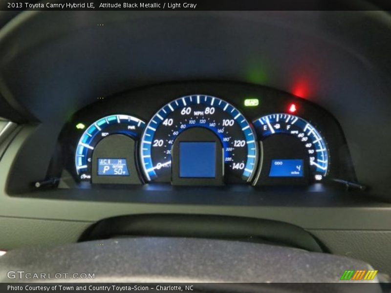 Attitude Black Metallic / Light Gray 2013 Toyota Camry Hybrid LE