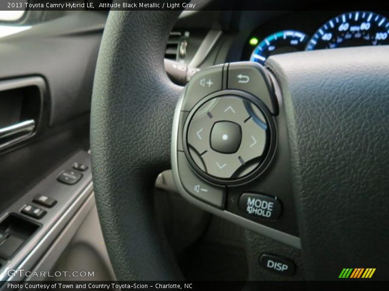 Attitude Black Metallic / Light Gray 2013 Toyota Camry Hybrid LE