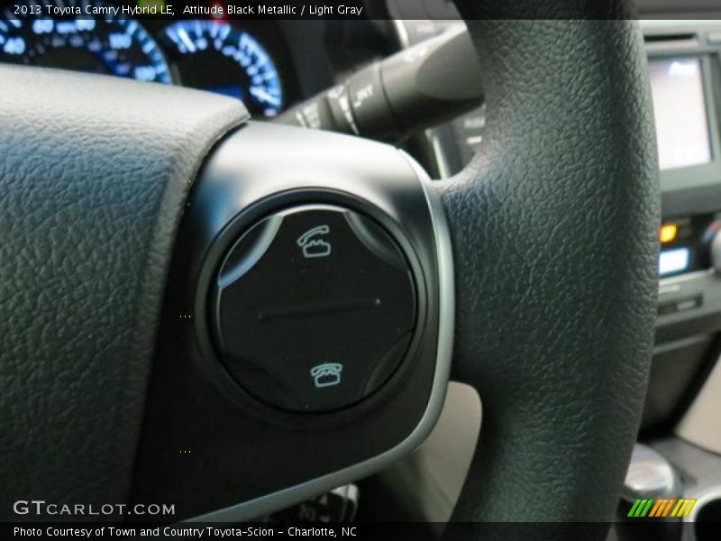 Attitude Black Metallic / Light Gray 2013 Toyota Camry Hybrid LE