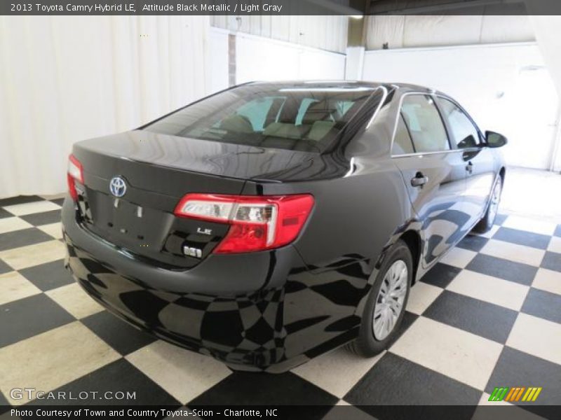 Attitude Black Metallic / Light Gray 2013 Toyota Camry Hybrid LE