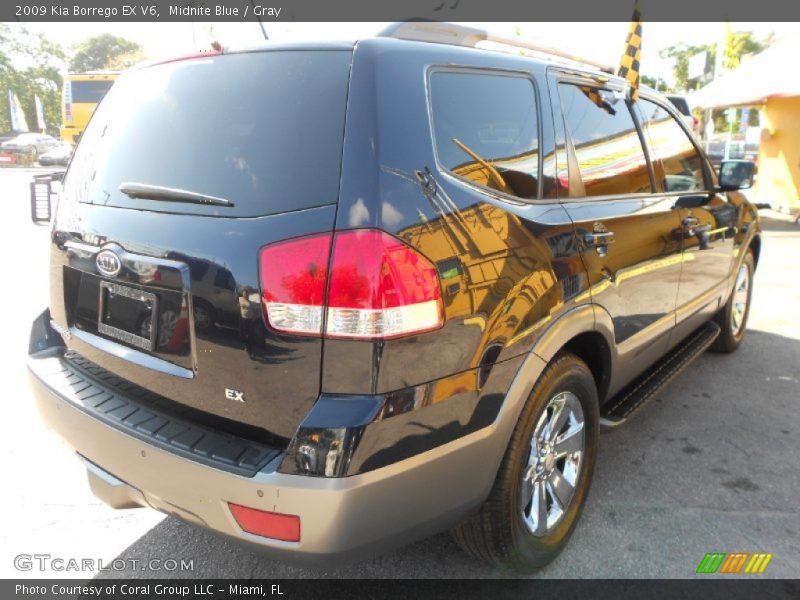 Midnite Blue / Gray 2009 Kia Borrego EX V6