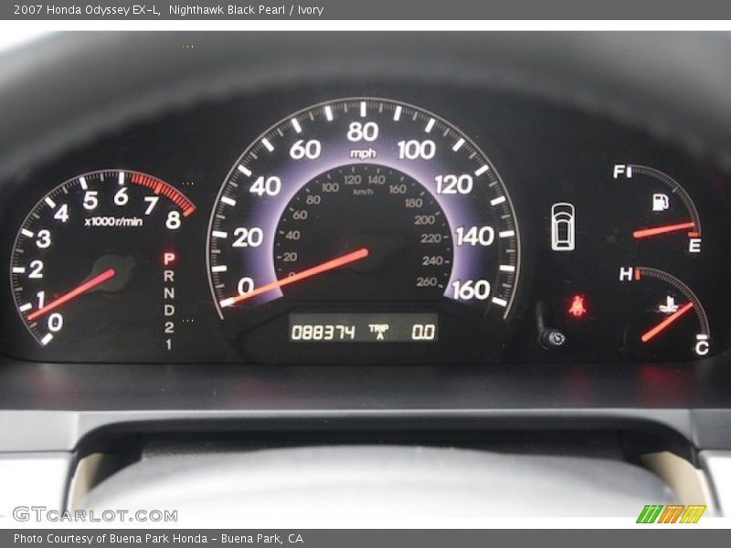 Nighthawk Black Pearl / Ivory 2007 Honda Odyssey EX-L