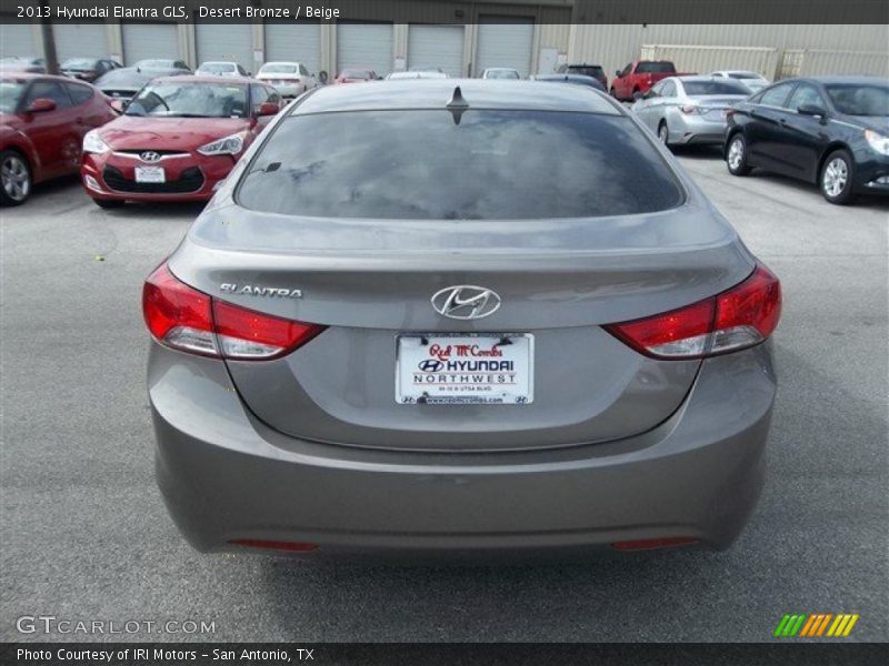Desert Bronze / Beige 2013 Hyundai Elantra GLS