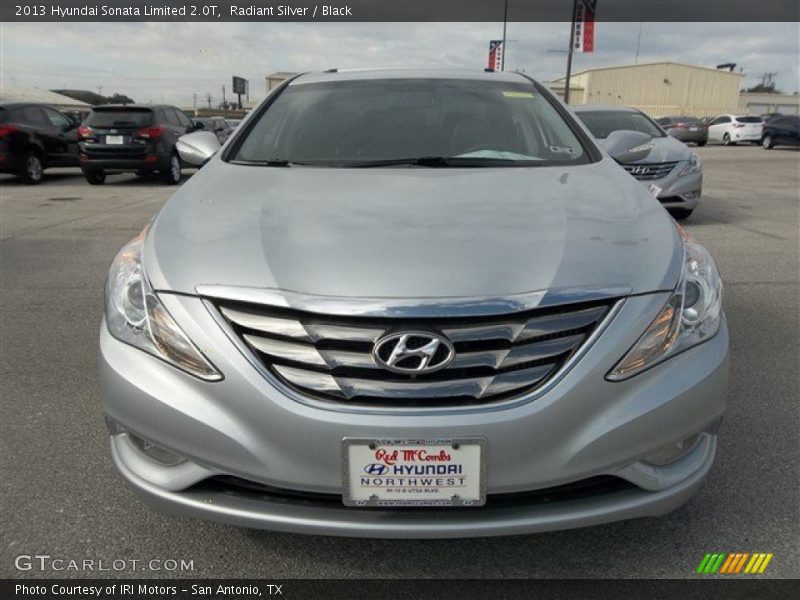 Radiant Silver / Black 2013 Hyundai Sonata Limited 2.0T