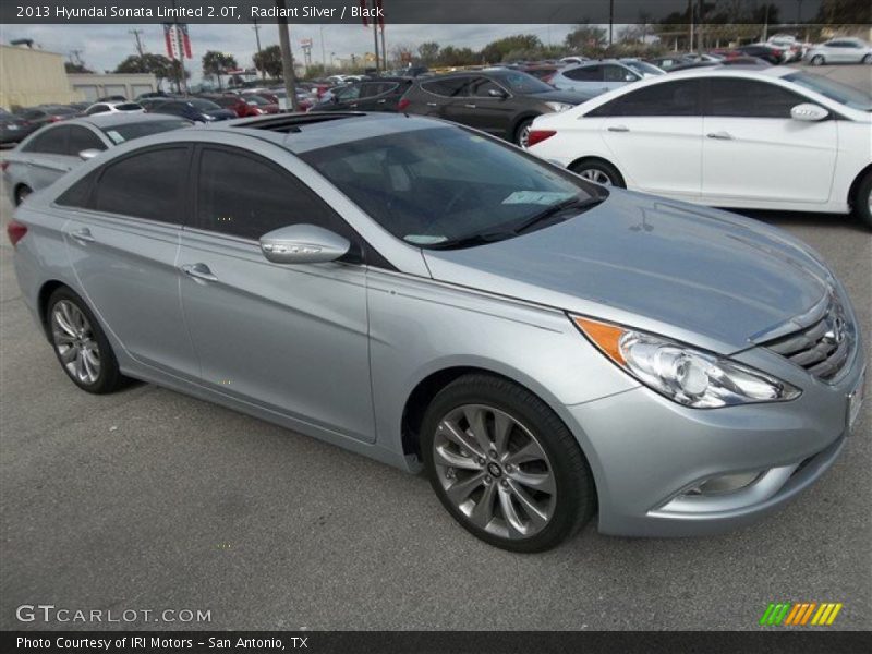 Radiant Silver / Black 2013 Hyundai Sonata Limited 2.0T
