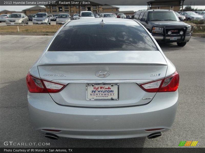 Radiant Silver / Black 2013 Hyundai Sonata Limited 2.0T