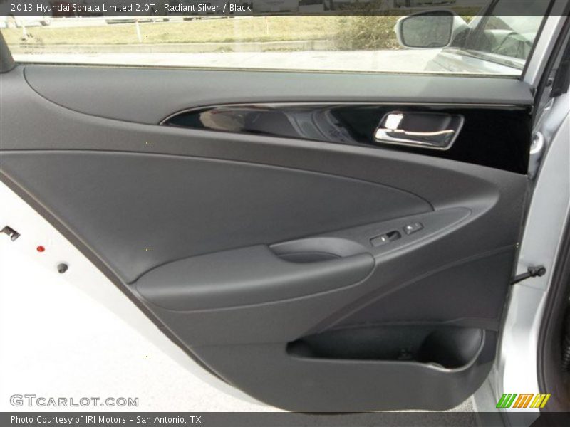 Radiant Silver / Black 2013 Hyundai Sonata Limited 2.0T