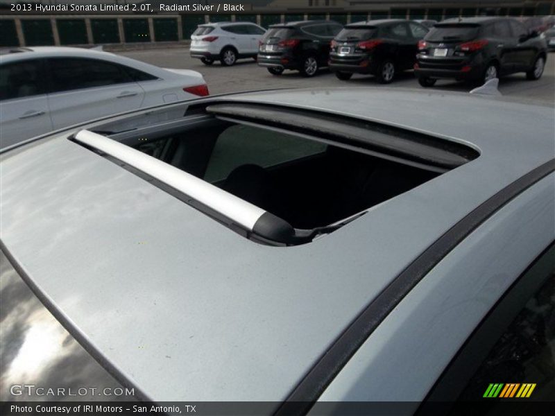 Radiant Silver / Black 2013 Hyundai Sonata Limited 2.0T