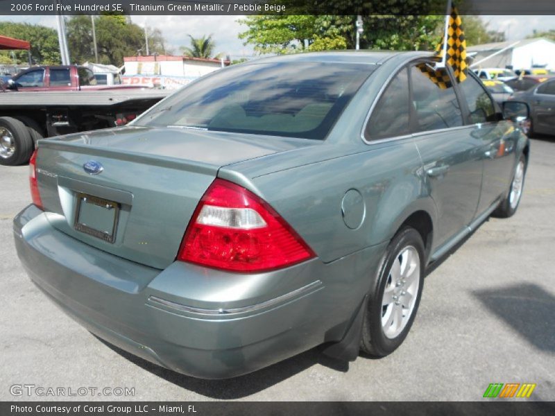 Titanium Green Metallic / Pebble Beige 2006 Ford Five Hundred SE