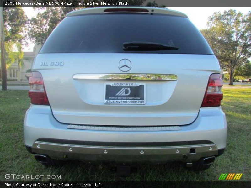 Iridium Silver Metallic / Black 2006 Mercedes-Benz ML 500 4Matic