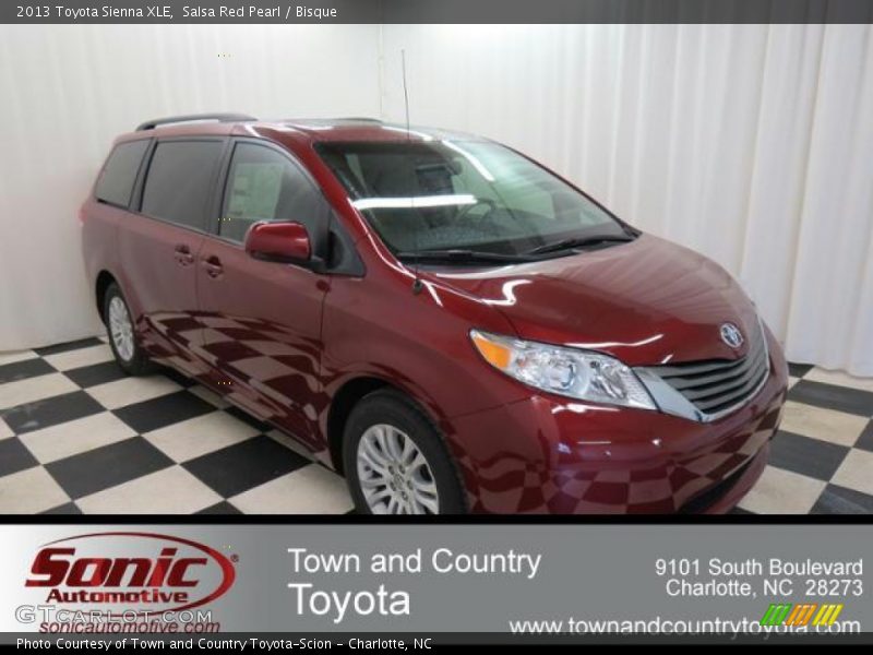 Salsa Red Pearl / Bisque 2013 Toyota Sienna XLE