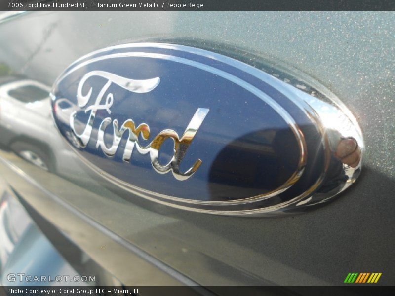 Titanium Green Metallic / Pebble Beige 2006 Ford Five Hundred SE